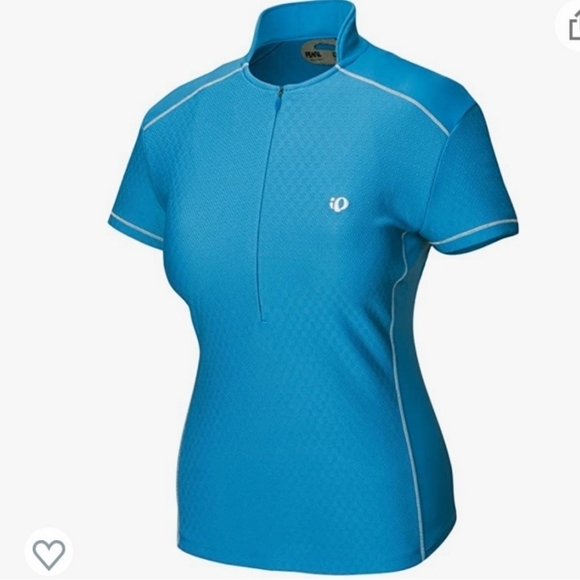 Pearl Izumi POWDER BLUE SUPERSTAR Cycling Jersey Ladies textured - Picture 1 of 11